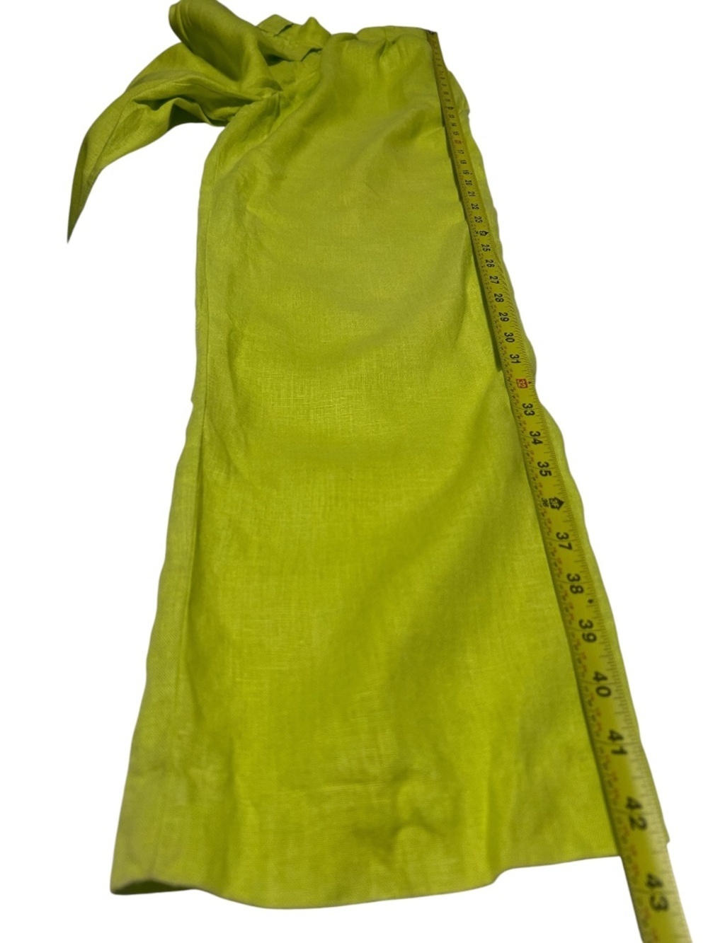 Mara Hoffman Wide Leg Trouser Pants 100% Hemp Size 2 Neon Green High Waisted - Picture 10 of 14